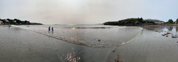 Panoramic of the beach view