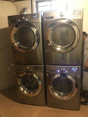 Double stack washer dryer