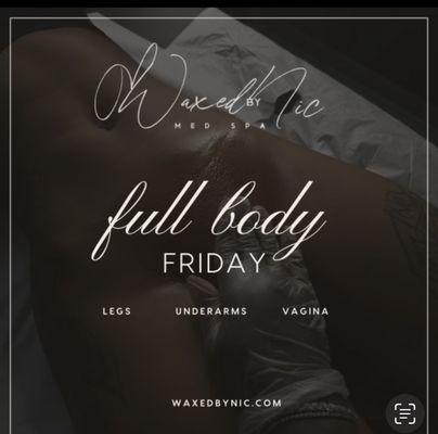 Come join us for fullbody Friday every Friday for $85