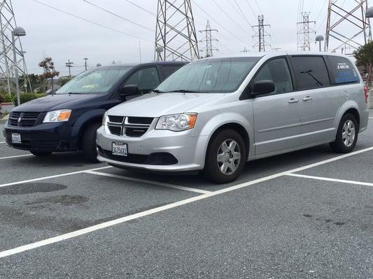 Group of 11 students brought for a soccer game in two minivans.