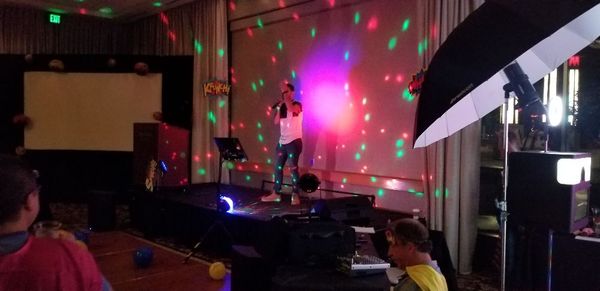 Karaoke with lights