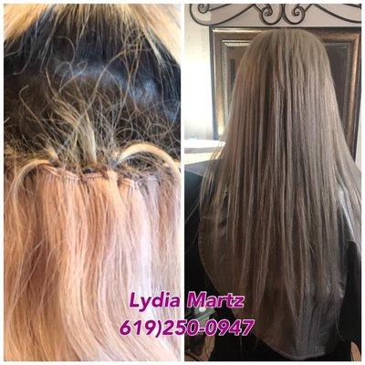 Hair extensions and correction color