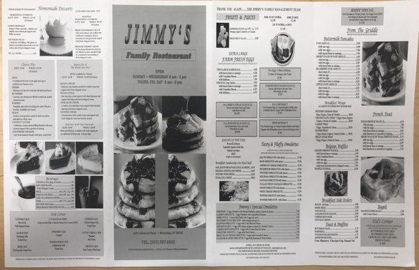 Jimmy's on Lakewood To-Go Menu