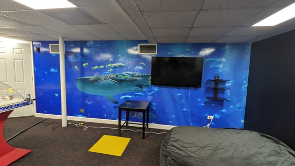 Wall Wrap in kids playroom!!