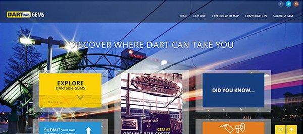 Custom website built for DART in Dallas.