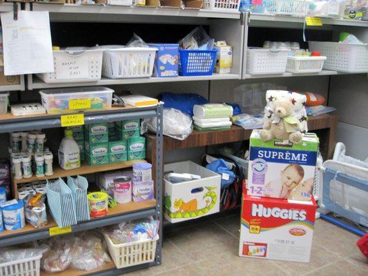 Material Assistance - formula, baby food, diapers, wipes and much more.