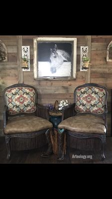 Southwest design matching chairs