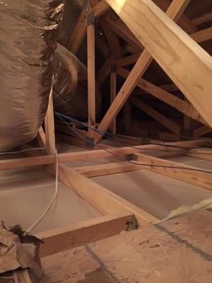 Missing insulation in attic