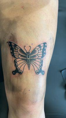 Butterfly on Knee