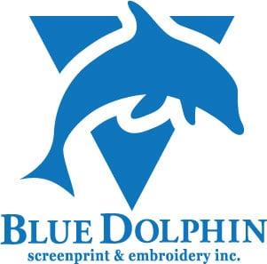 Blue Dolphin Screen Print & Embroidery