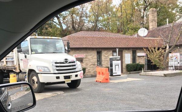 Propane area behind this truck