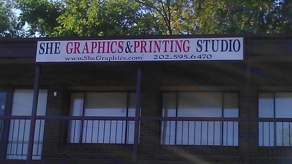 She Graphics & Printing located just minutes from Andrews Air Force Base... www.SheGraphics.com