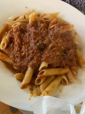 Pasta with Bolognese sauce