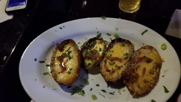 Stuffed potato skins