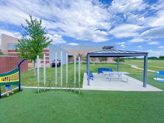 New shaded picnic areas!