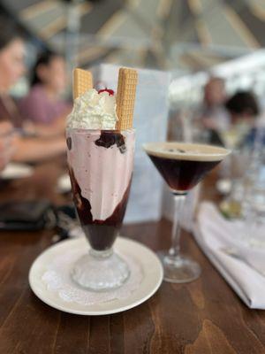 Peppermint Stick & Creme Wafers and Espresso Martini