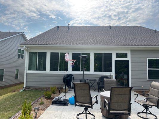 Screen in porch windows!