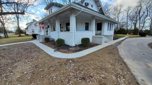 New walks and stairs for this home