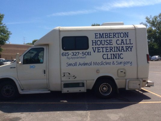 Our clinic on wheels we bring to your dog or cat needing out-patient veterinary care!