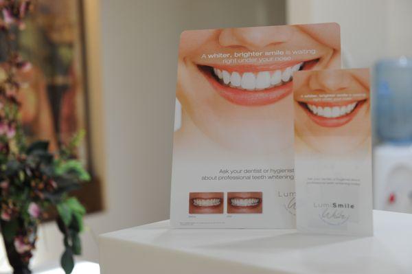 We Offer take home whitening gel