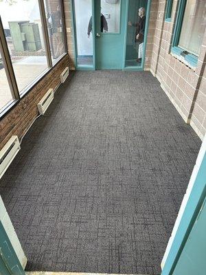 Carpet tile installation at a office building in Minneapolis