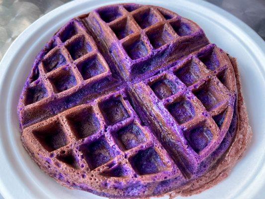 purple ube waffle