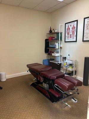 One of the treating rooms at Mobilize Sports Therapy