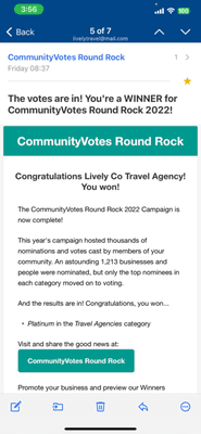 2022 Travel Agency of the Year Award