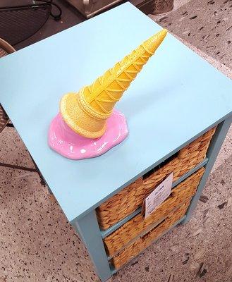 Melted ice cream decoration, $5.99.