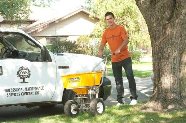 Fertilization & Weed Control offered exclusively to our weekly mowing customers