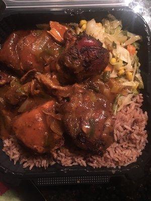 Jerk chicken meal (small)