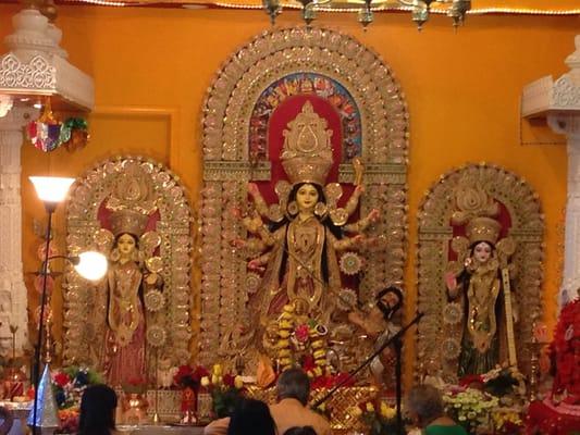 Attending Jagaddhatri Puja at Bharat Sevashram Sangha..