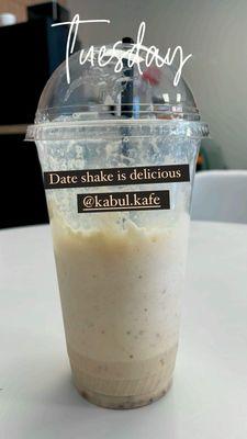 This date shake was delicious!