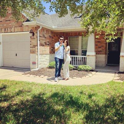 Young couple just bought their first home!