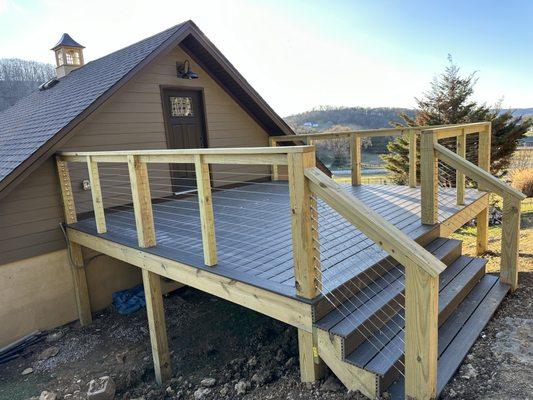 Garage mezzanine addition