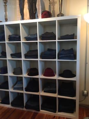 Denim wall