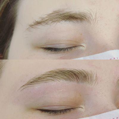 Brow wax to tame unruly brows