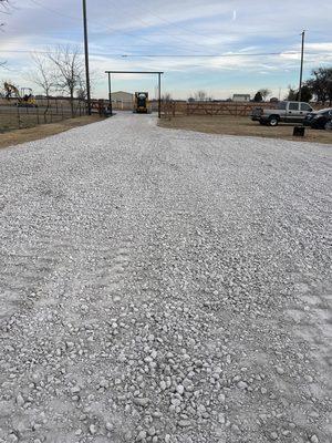 Driveway completed