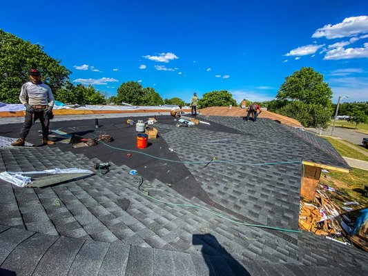 Flat roof and shingle roof replacement