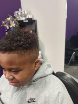 Kids high top fade with top twisted up #AnotherSatisfiedClient