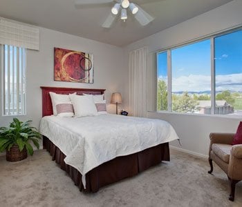 Large bedrooms, walk in closets and oval tubs!