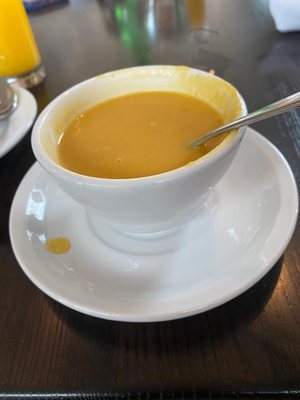 Butternut squash n coconut soup