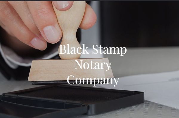 Black Stamp Notary