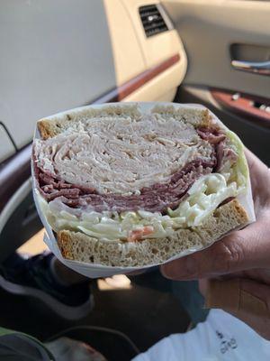 Turkey and Pastrami with slaw