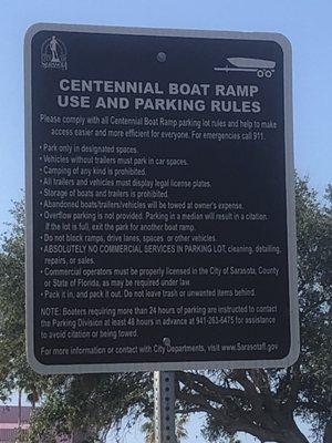 Rules sign