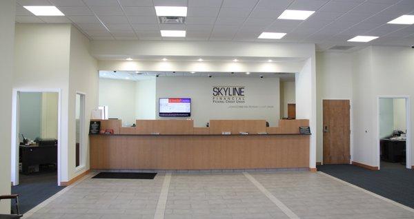 Skyline Financial Federal Credit Union Lobby for Customer Service