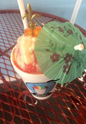 A snow cone I got from there and it was amazing