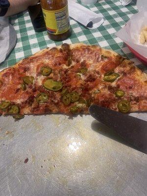 Pepperoni bacon and Jalepeno