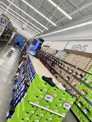 Wide aisles with lots to choose from.