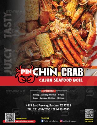 Pinchin Crab Menu